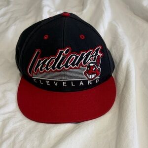 Cleveland Indians Black and Red Cap